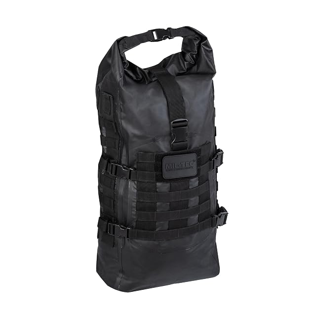 Zaino stagno ad arrotolamento Mil-Tec Seals con spallacci imbottiti e fettuccia MOLLE
