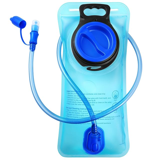 Sacca idrica Geroony blu da 2 litri con tubo per bere da 100 cm