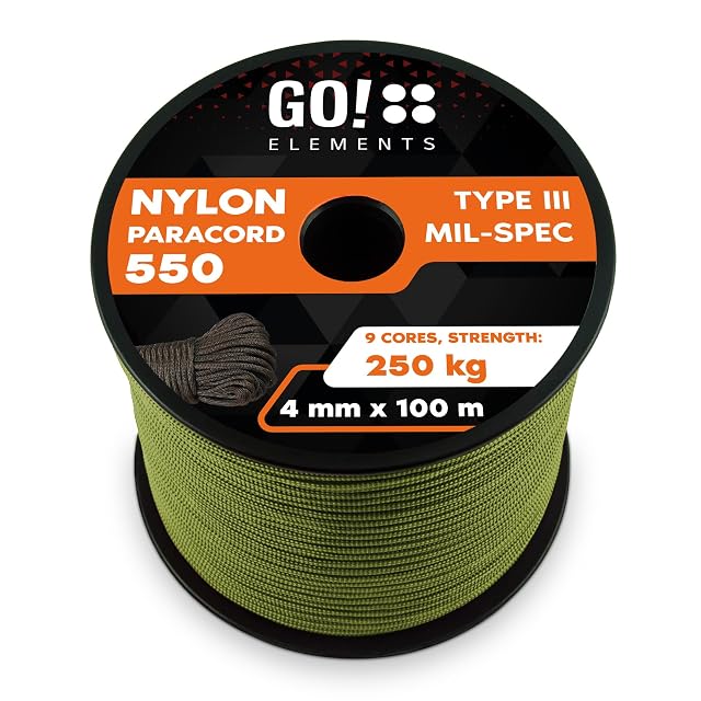 Paracord GO!elements di tipo III in nylon avvolto su un rocchetto