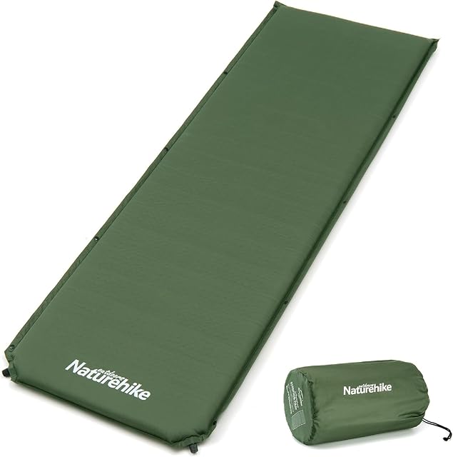 Materassino autogonfiante Naturehike con due valvole e anima in schiuma ad alto ritorno elastico